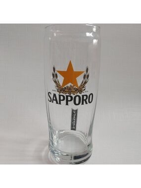 SAPPORO Pint Glass Japanese Beer GOLD STAR Beer Can Glass